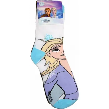 Dívčí bílé ponožky s Elsou z ledového království 27 - 30