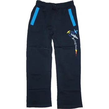 Chlapecké tepláky s letadlem černé. 110