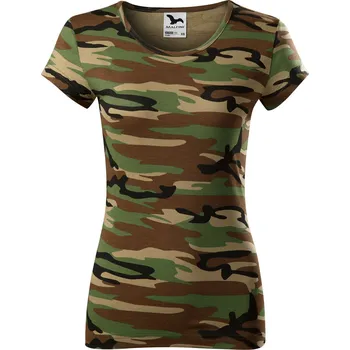 Dámská móda Malfini Camo pure Dámské triko C22 camouflage brown XXL