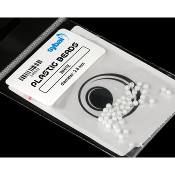 Plastové hlavičky Sybai Plastic Beads White