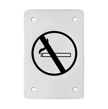 AC-T SERVIS Piktogram hranatý nerez - zákaz kouření