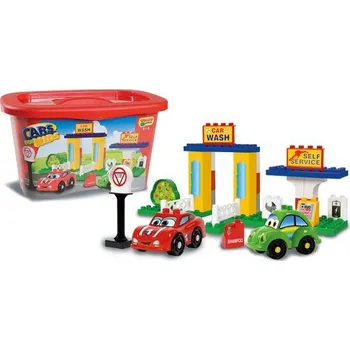 ostatní stavebnice Androni Unico Automyčka a parkoviště 37 dílků