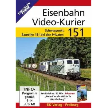 Zahraniční hudba DVD Various: Eisenbahn Video-kurier 151 - Schwerpunkt Baureihe 151 Bei Den Privaten 2021