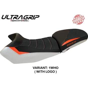 Moto sedlo TPZ Italia potah sedla KTM 1190 Adventure (13-16) Fasano special color ultragrip model potah sedla: bez loga 1WHO (white-orange)