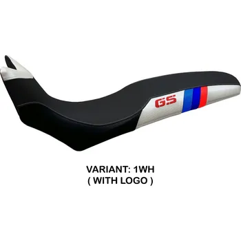 Moto sedlo TPZ Italia Potah sedla BMW F 700/800 GS (08-18) Barone Anniversary model potah sedla: bez loga 1WH (white)