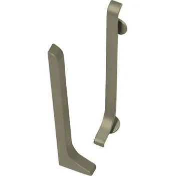 Podlahová lišta NOVÁK Koncovka levá pro lištu 40mm elox titan, 2ks AASE 40-T-KL-A