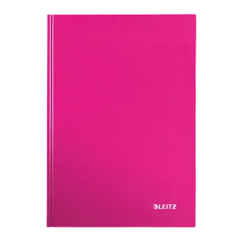 Sešit Zápisník Leitz WOW A4, čtverečkovaný, růžový