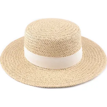 Pokrývka hlavy Dámský letní klobouk / slamák, barva 1 přírodní sv.