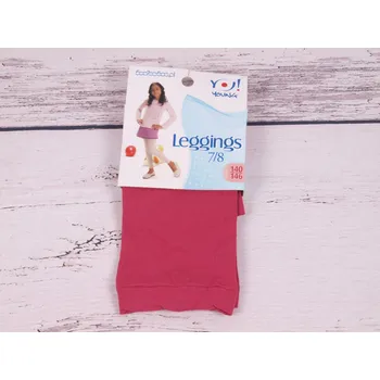 Legíny YO mikrovlákno RA11 malinové 7/8 velikost oblečení - děti: 92/98