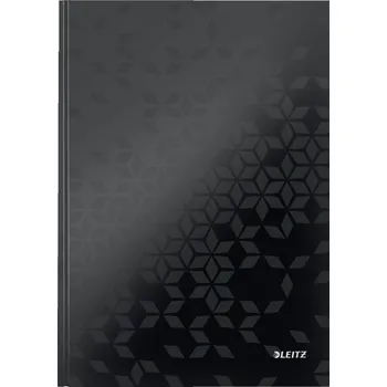 Sešit Zápisník Leitz WOW A4, linkovaný, černý