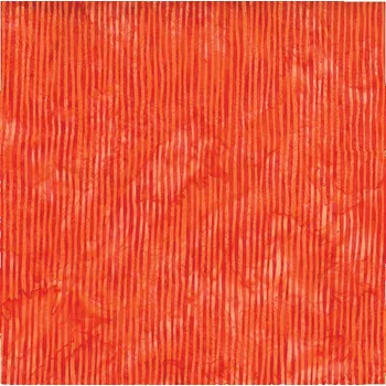 Hoffman 3022-811 bali batika proužek oranžová bavlněná látka patchwork