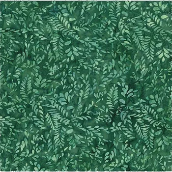Hoffman 3370-801 bali batika zelená bavlněná látka patchwork