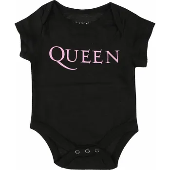 Kojenecký body Dětské body dětské Queen - Pink Logo - ROCK OFF - QUBG62TB