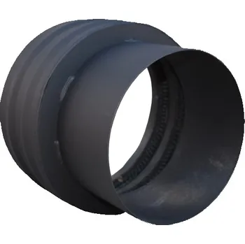 Kouřovod Komínová redukce černá převlečná 160/130/1,5mm