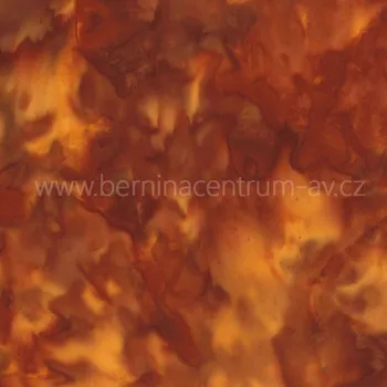 Hoffman 3018-389 bali batika oranžová bavlněná látka patchwork