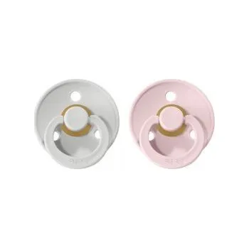 dudlíky BIBS Colour dudlíky z přírodního kaučuku 2ks vel. 2 Haze/Blossom