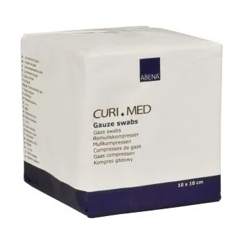 Kompres Gázové kompresy, nesterilní 100 ks 10 x 10 cm