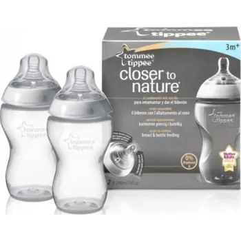 Kojenecká láhev C2N, 2ks 340ml, 3+m Tomee Tipee