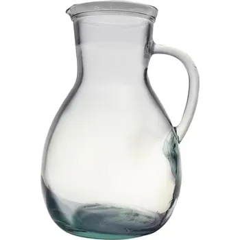 Váza Džbán z recyklovaného skla Barva: Čirá