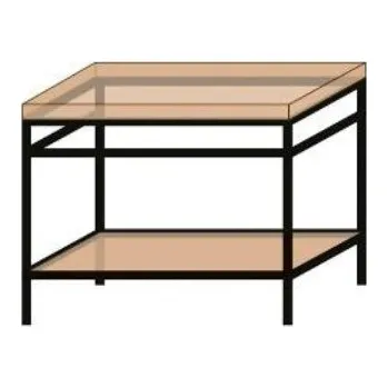 Psací stůl - K20 systém koupelnový stůl černý mat Rozměr: 900x810x500 mm