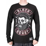 tričko pánské - BEARD SKULL - BLACK HEART - 9757 - L