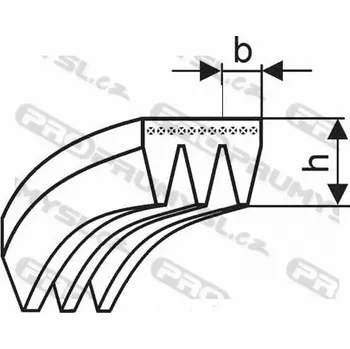 Řemen víceklínový 3 PH 762 (300-H) optibelt RB