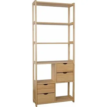 Obývací stěna Regál RG143 povrchová úprava Bezbarvý přírodní lak