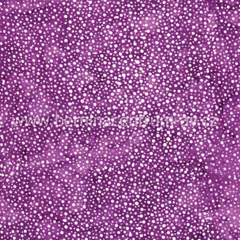 Hoffman 3019-082 bali batika puntík fialová bavlněná látka patchwork