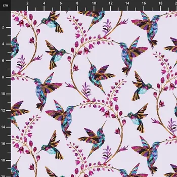 US 999-599 Tiffany Swan lake bavlněná látka patchwork