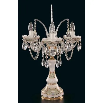 Lampička Křišťálová stolní lampa ES503315, Varianta Zlatá