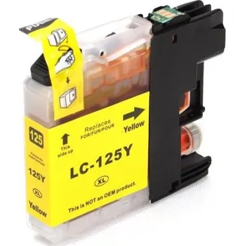 VybavKancl Brother LC125XL Y - kompatibilní cartridge žlutá, XL kapacita s novým čipem
