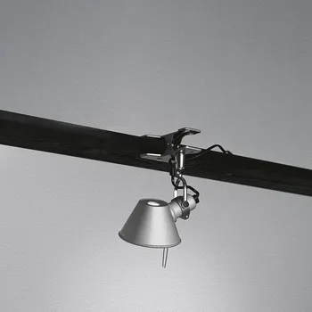 Lampička Artemide A010800 Tolomeo Micro pinza, hliníková lampa s klipem, 1x46W E14, hliník, 20 cm