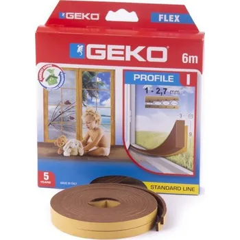 Těsnění do okna a dveří Těsnění I 9x3mm-6m hnědé 2x3m 105026