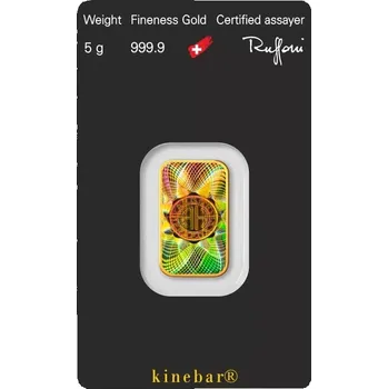 5g Argor Heraeus SA Švýcarsko Kinebar Investiční zlatý slitek