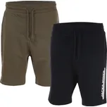 set pánské šortky JACK & JONES - NAVY/OLIVE - (2 ks) - XL (Jack Jones Harry 2 Pack Jog)