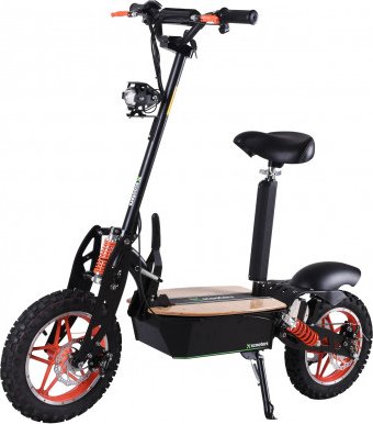 X-scooters XT02 48V WOOD Li Černá