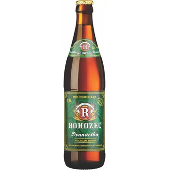 Pivo Rohozec Světlý ležák Premium 12° 0,5 l sklo