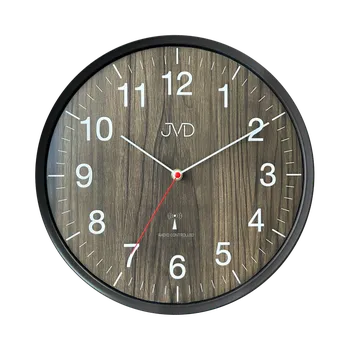 Hodiny  JVD Nástěnné rádiem řízene hodiny JVD RH17.3 v imitaci dřeva