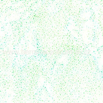 Hoffman 3019-134 bali batika puntík zelená bavlněná látka patchwork