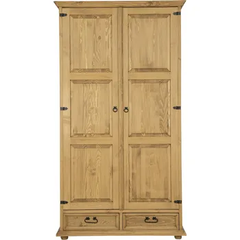 Šatní skříň Drewmax SF701 skříň šatní masiv borovice rustikal (SF701 skříň SIMPLE)