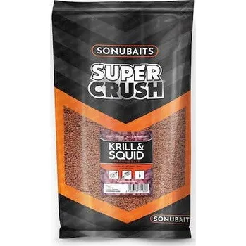 Návnadová surovina Krmítková Směs Sonubaits 2kg Super Crush Krill / Squid