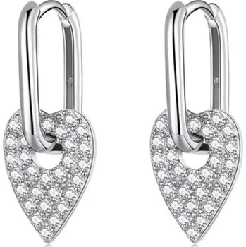 Náušnice For Silver NÁUŠNICE HEART - STŘÍBRO 925