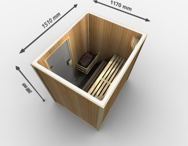 Finská sauna SaunaTop Sedan 1512