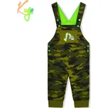 Dětské laclové tepláky - KUGO ST7733, maskáč/ signální aplikace Barva: Khaki, Velikost: 74