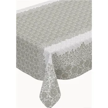 ubrus Ubrus PVC 179A květy růží šedé návin 20 m x 140 cm