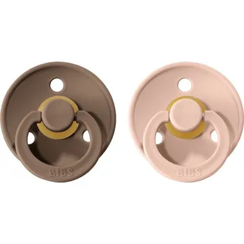 dudlíky BIBS Colour dudlíky z přírodního kaučuku 2ks vel. 2 Dark Oak/Blush