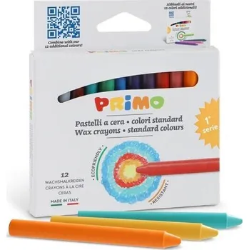 Pastelka Voskové pastelky PRIMO Basic - 12ks, papírový obal