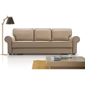 Pohovka Nábytek PEGAS s.r.o. Pohovka Bela béžová/černý pruh