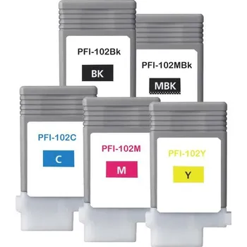 VybavKancl Canon PFI-102 - renovovaná sada 5 barev