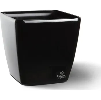 Biokrb Flower Lover Obal na květináč Quadrato Easy černá, 22 cm